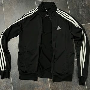 Adidas 3 Stripe Zipper Sweater Jacket Tracksuit Size S Small